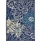 Homeroots 2 x 3 ft. Navy & Ivory Floral Scatter Area Rug 385430 - alternate 6